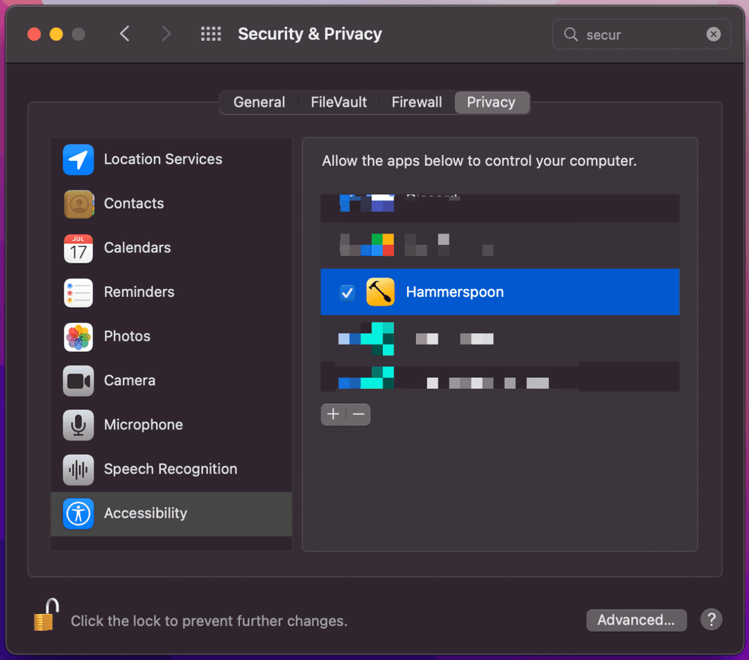 MacOS Permissions